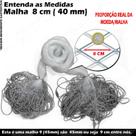 Rede Redinha Pronta Malha 8 cm (40mm) 65mts Fio 30