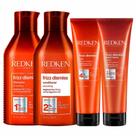 Redken Frizz Dismiss Kit Shampoo + Condicionador + Leaven In + Máscara