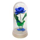 Redoma Rosa Azul A Rosa Encantada A Bela e A Fera Base Pérola Amor Lindo Redoma Rosa Azul A Rosa Encantada A Bela e A Fera Base Pérola Amor Lindo