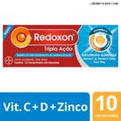 Redoxon Vitamina C 1g + Vitamina D 10μg + Zinco 10mg - 10 Comp Efervescente Sabor Laranja