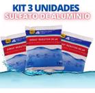 Redutor de Ph Sulfato De Alumínio Para Piscina Kit 3 Unidades Policlean