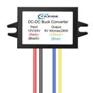 Redutor de tensão YAXIGE DC-DC 12V 24V a 9V 4A 36W à prova d'água