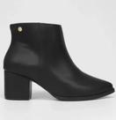 Ref. 3084.100 - Bota Vizzano Feminino Cano Curto Salto Grosso Bico Fino Ref. 3084.100 - Bota Vizzano Feminino Cano Curto Salto Grosso Bico Fino
