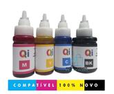 Refil 4 Tinta Compativel Canon Gi 190 G1100 G2110 G3100 G4100