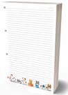 Refil Argolado 90g 80 Folhas Cute Gatinho Caderno Fichario
