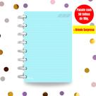 Refil Caderno de Disco Sistema Inteligente I Azul Pastel