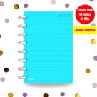 Refil Caderno de Disco Sistema Inteligente I Blue Neon