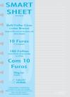Refil Caderno Inteligente 90g 100 FLS Pauta Branca 10 Furos