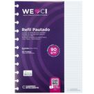 Refil caderno inteligente grande universitário pautado 90g 50fls ci