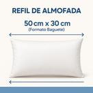 Refil de Almofada Baguete 50x30 Tecido TNT + Enchimento Silicone