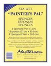 Refil de esponja Masterson Sta-Wet Painter's Pal Palette, pacote com 3