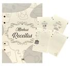 Refil De Fichário Agenda Para Minhas Receitas Raffai