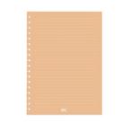 Refil de folhas Para Caderno Mini Smart (Laranja) com 48 Folhas reposicionáveis 90g