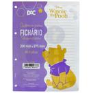 Refil de folhas para fichário universitário pooh - dac