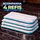 Refil de Microfibra para Mop Spray Verde Kit com 2 4 ou 6 Unidades