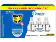Refil de Repelente Elétrico Líquido Raid Proteção Contínua 32,9ml 3 Unidades