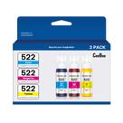 Refil de tinta de substituição CEEBOO 522 para Epson 522 - 3 garrafas
