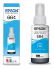 REFIL DE TINTA T664 CIANO para OS SEGUINTES EQUIPAMENTOS L120 L1300 L395 L396 L355 L555 L365 L355