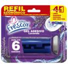 REFIL Detergente LAVANDA Para Vaso Sanitários Reposição Gel Adesivo 38g Novo Frescor Dura até 6 Semanas Função 4 em 1