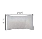 Refil Enchimento Recheio De Almofada Quebra Rim Quebra Costela Baguete Cheia Retangular Branca 30x50