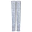Refil Filtro Carvão Ativado 20 Polegadas X 2 1/2 2 Peças Azul Refil Filtro Carvão Ativado 20 Polegadas X 2 1/2 2 Peças Azul