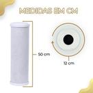 Refil Filtro Carvão Ativado 20 Polegadas X 4 1/2 - 3 Peças Azul