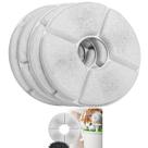 Refil Filtro Carvao Ativado 4 Uni Fonte De Agua Cao Gato Bichinhos Pet Saudavel Potavel Animais Domestico Estimaçao