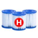Refil Filtro P/ Bomba Filtrante 1250 Lh Modelo H 3 Unidades- Intex
