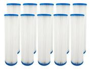 Refil Filtro Plissado Lavável 10 Polegadas X 2 1/2 10 Peças Branco Refil Filtro Plissado Lavável 10 Polegadas X 2 1/2 10 Peças Branco