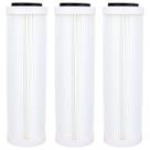 Refil Filtro Plissado Lavável 10 Polegadas X 2 1/2 - 3 Peças Cor Branco