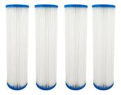 Refil Filtro Plissado Lavável 10 Polegadas X 2 1/2, 4 Peças