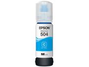Refil Garrafa de Tinta Original Epson EcoTank T504 T504220 Ciano Compatível L4150 L4160 L6161 L6171 L6191 L4260 L14150 L6270