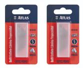 Refil lamina estilete trapezoidal atlas com 10 peças at1409