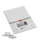 Refil Miolo Branco Caderno Disco Pautado 40fls 231mm X 172mm