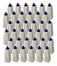 Refil Mop Esfregão Úmido Rosca Universal Algodão Kit Com 36 Refil Mop Esfregão Úmido Rosca Universal Algodão Kit Com 36