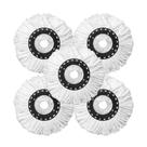Refil Mop Giratório de Microfibra para Esfregão KIT Com 5 Unidades 13L