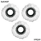 Refil Mop Giratório - Universal - Kit Com 3 Unidades - Nybc