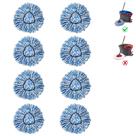 Refil Mop Head, pacote com 8 pacotes BonusLife para o esfregão O-Ceda RinseClean Spin