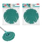 Refil p/ MOP Giratório (2 peças) Tira Pó Microfibras