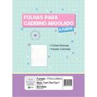 Refil para Caderno Argolado Pautas Coloridas 63G 80 Folhas