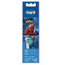 Refil Para Escova Elétrica Oral-B Kids Spider-Man 2 Unidades Refil Para Escova Elétrica Oral-B Kids Spider-Man 2 Unidades