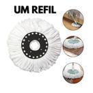 Refil para Mop Giratório 360 Esfregão Microfibra Universal 16cm Diâmetro Macio Absorvente Econômico e Sustentável Refil para Mop Giratório 360 Esfregão Microfibra Universal 16cm Diâmetro Macio Absorvente Econômico e Sustentável