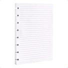 Refil Pautado 80g Caderno De Discos Inteligente Ficha Pautada Para Fichário A5 80 Folhas Com Linhas