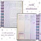 Refil Pautado Multiuso Anoitecer Médio - Caderno de Disco - Octo - Planner Vertical - Colegial 9 furos Refil Pautado Multiuso Anoitecer Médio - Caderno de Disco - Octo - Planner Vertical - Colegial 9 furos