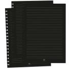 Refil Pautado P/CADERNO SMART 48 Folhas Preto DAC