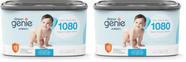 Refil Quadrado Jumbo+ Diaper Genie, pacote com 2 unidades, sem fragrância
