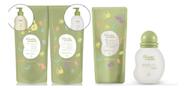 Refil Shampoo Condic. Sabonete Liquido E Colônia Mamãe Bebê Verde-claro