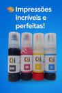 Refil Tintas Compativel Epson 504 544 Para L3150 L3250 L4150 L4160 L4260 L6161 L6171 L6191 4 cores