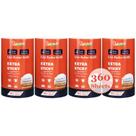 Refils Lint Roller Ruisticki de 4 polegadas e 360 folhas, pacote com 4 Refils Lint Roller Ruisticki de 4 polegadas e 360 folhas, pacote com 4