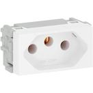 refinatto módulo tomada 2 polos + terra branco 20a - weg refinatto módulo tomada 2 polos + terra branco 20a - weg